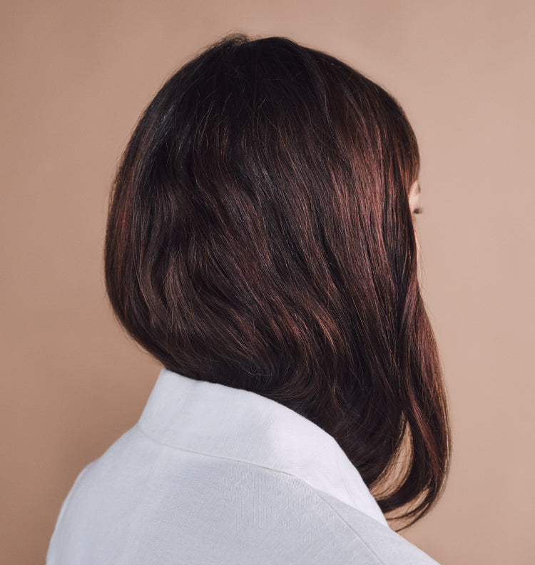 woman with long brown hair